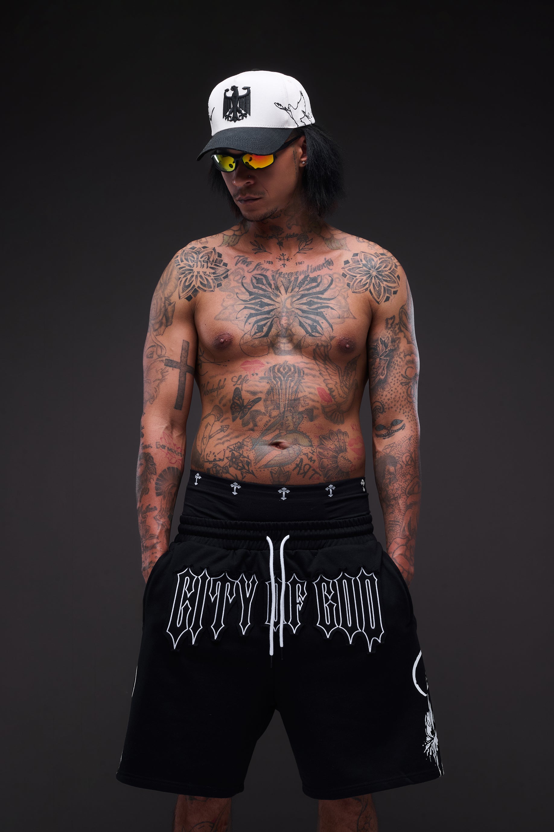 Heavens COG Black Shorts
