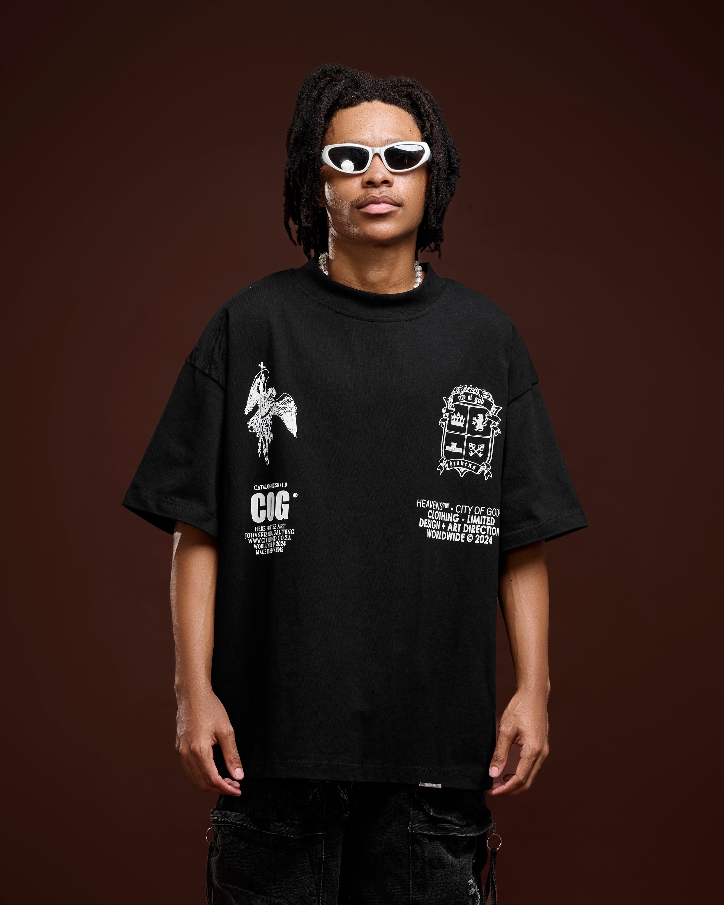 Heavens COG Angel Black Tee