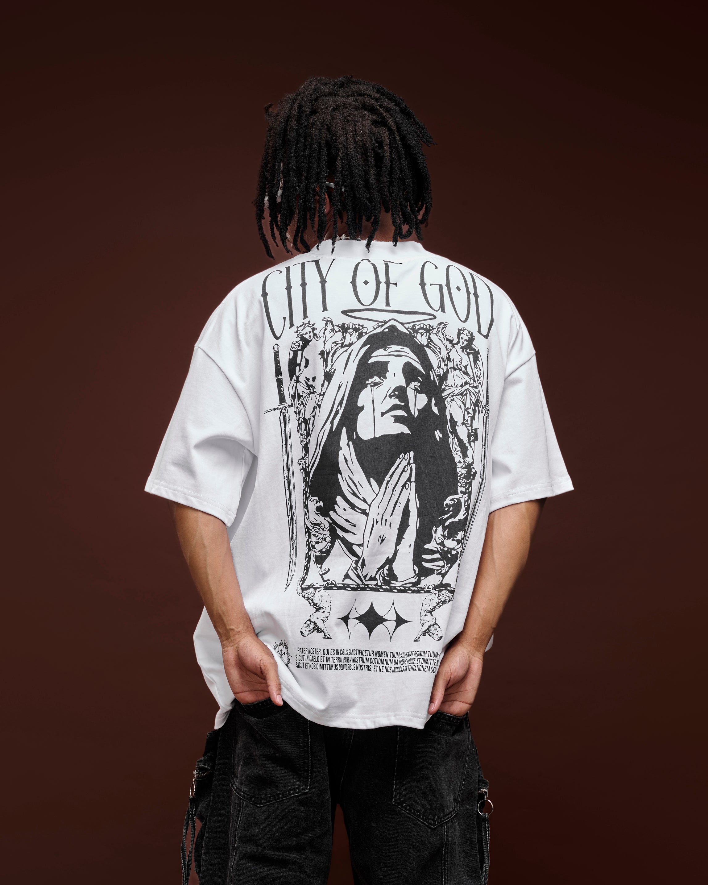Heavens COG Crying Nun White Tee