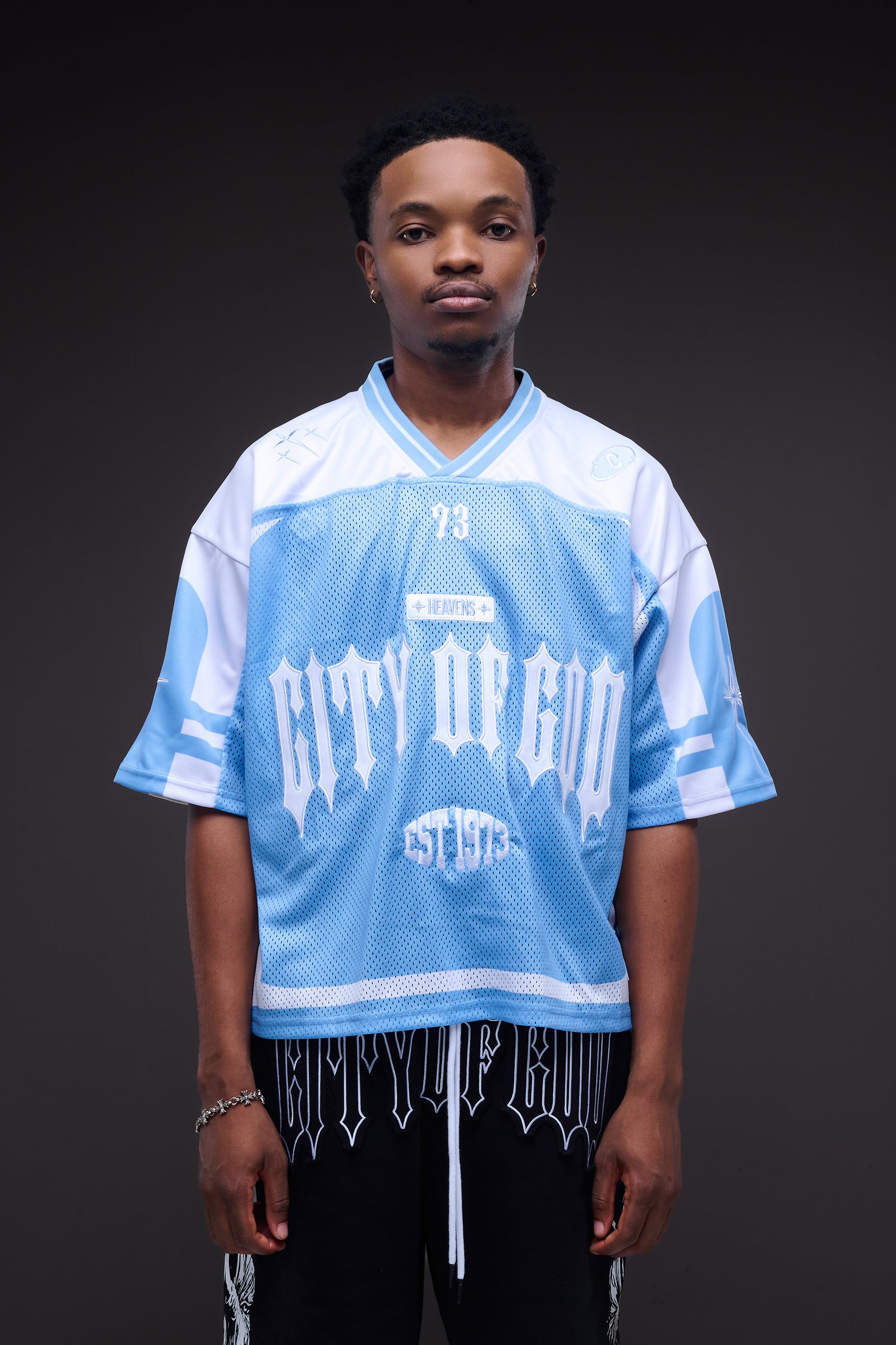 Heavens COG Blue Football Jersey