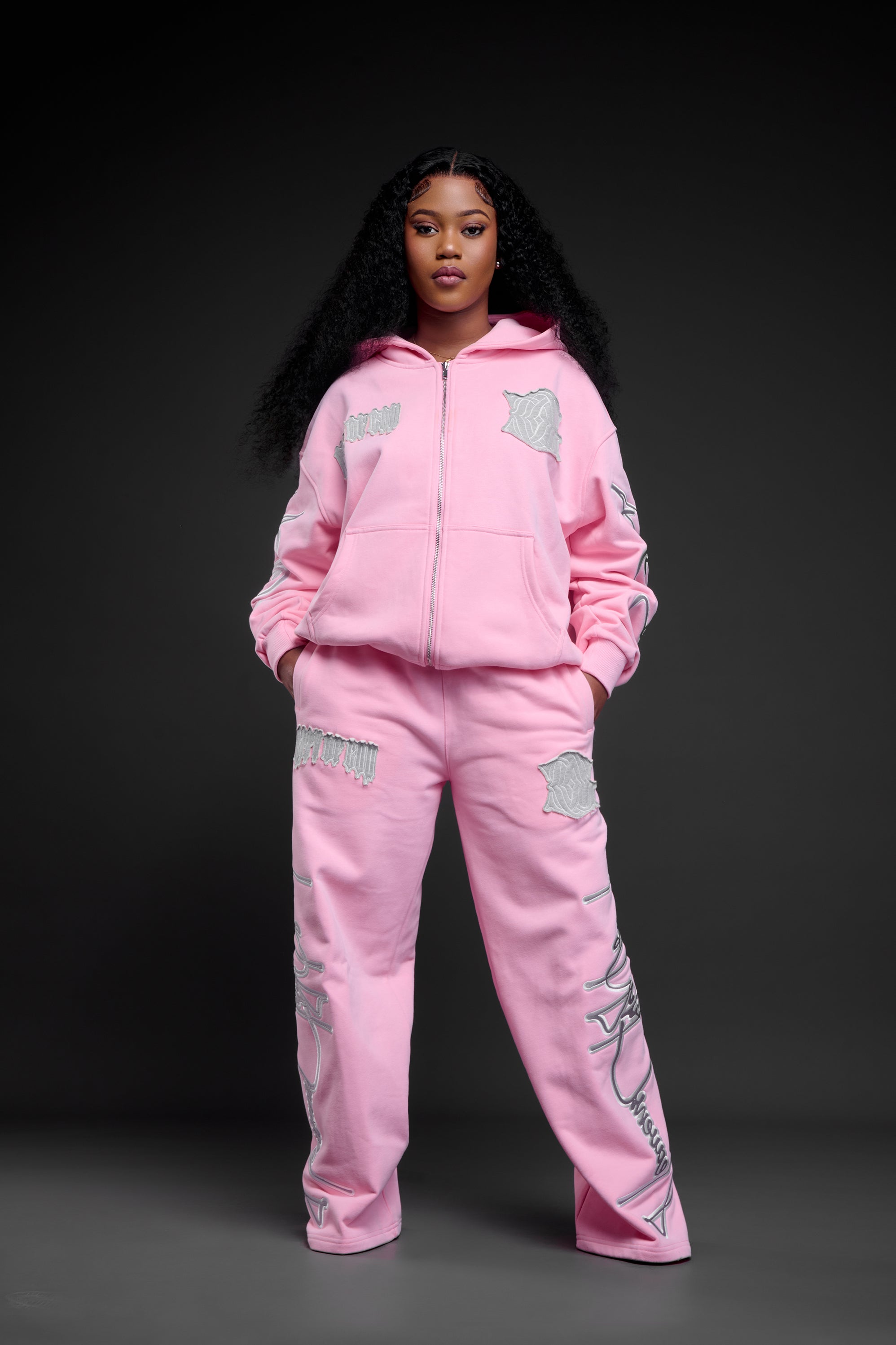 HEAVENS COG REIGN PINK TRACKSUIT