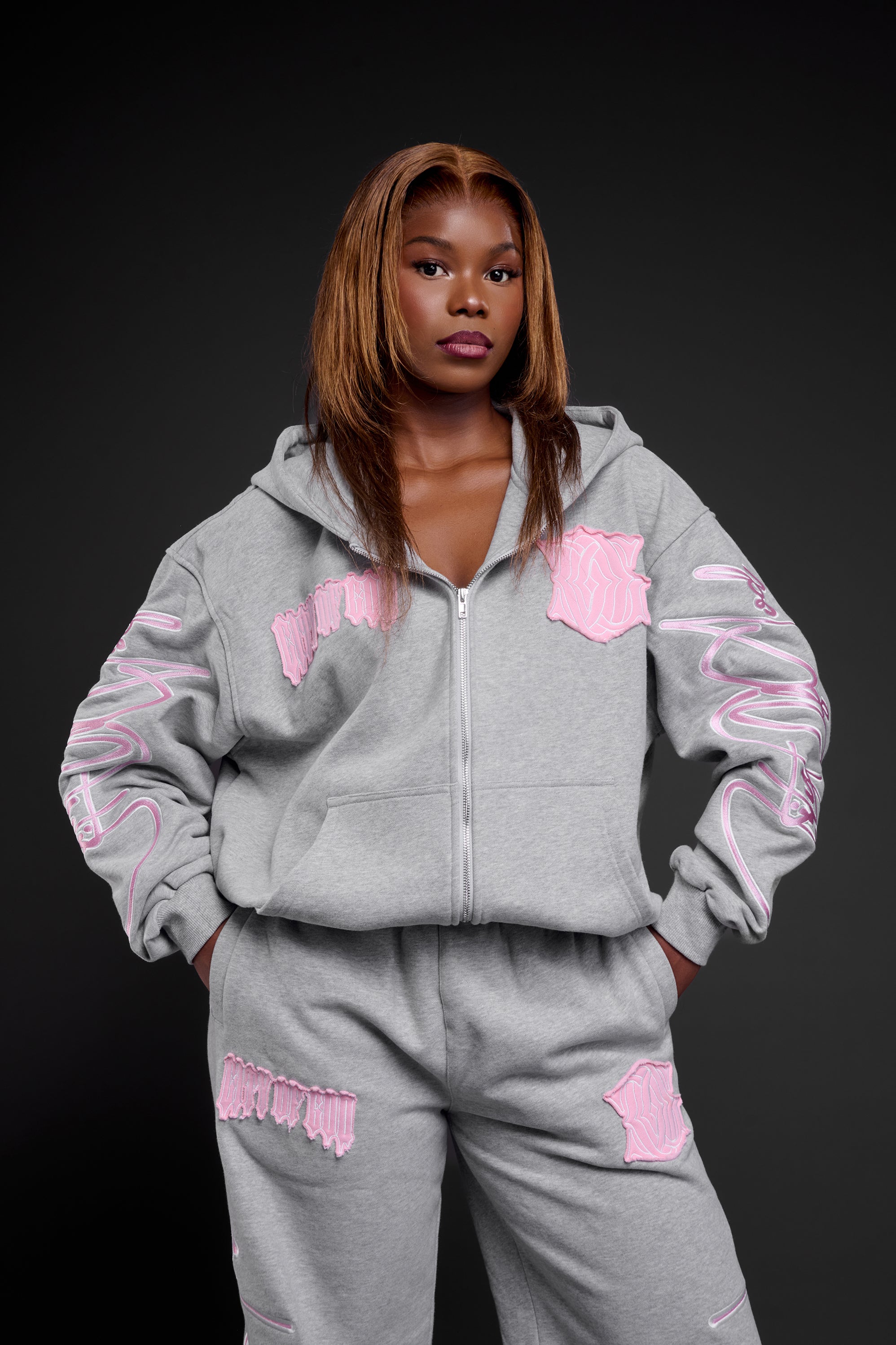HEAVENS COG REIGN GREY TRACKSUIT
