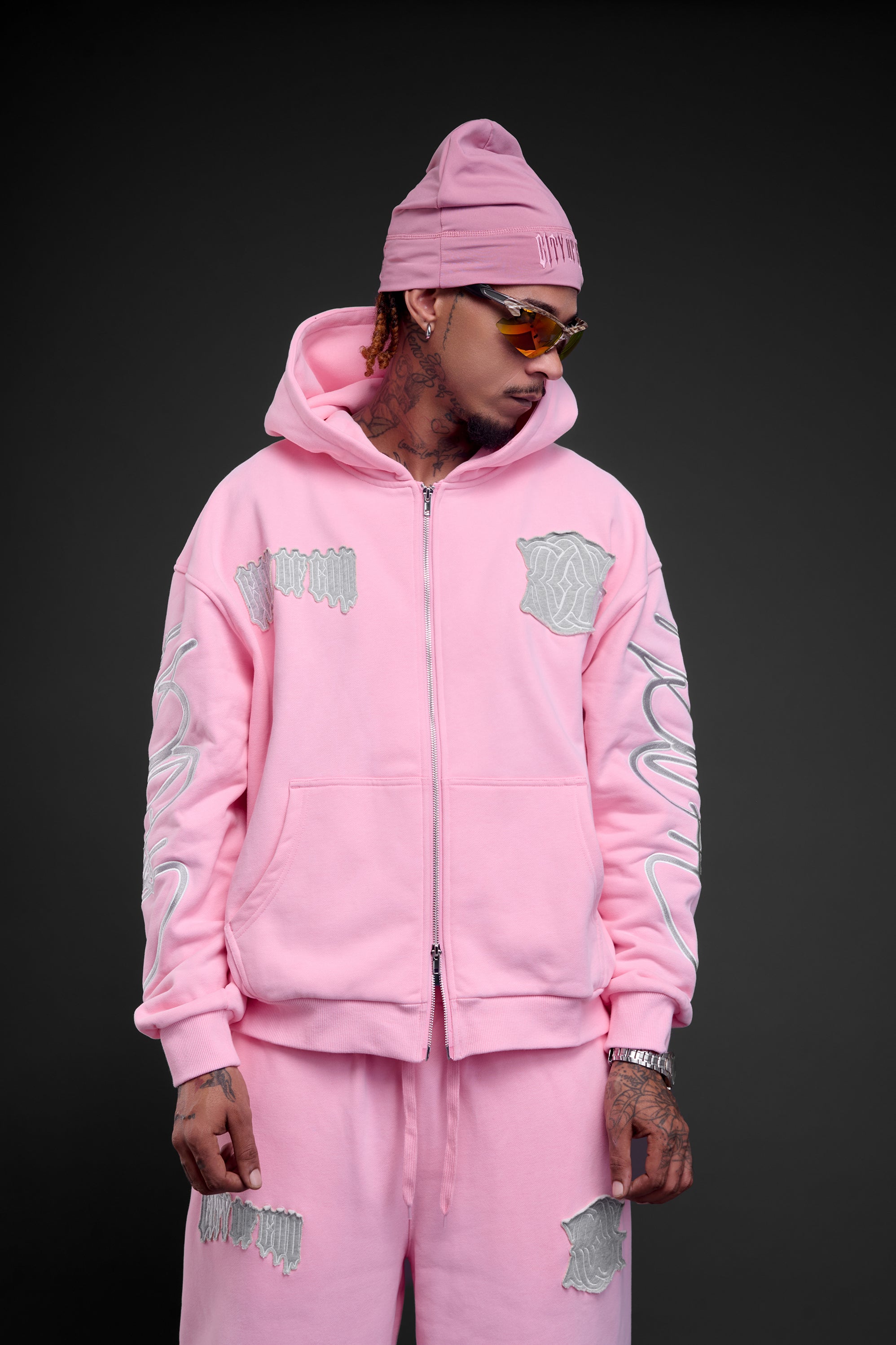HEAVENS COG REIGN PINK TRACKSUIT
