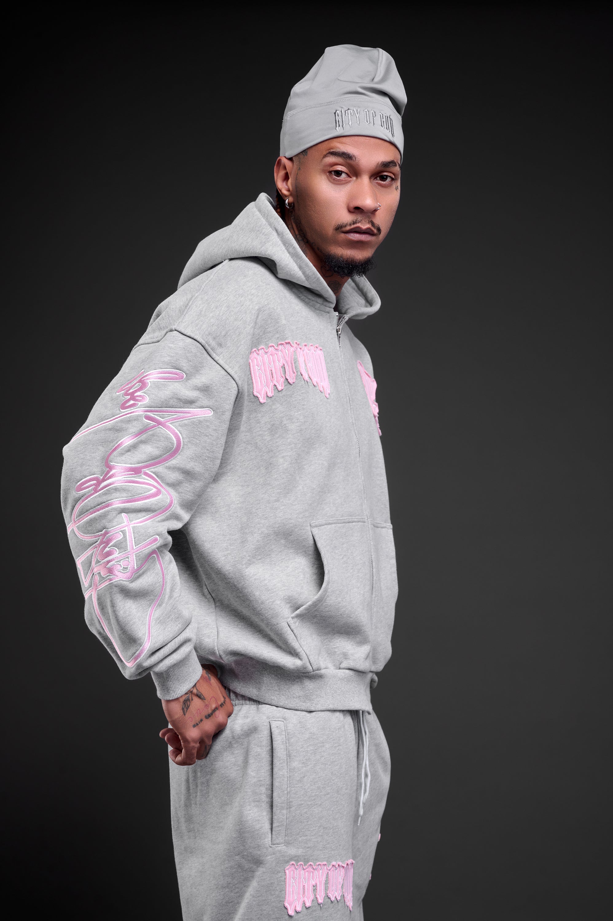 HEAVENS COG REIGN GREY TRACKSUIT